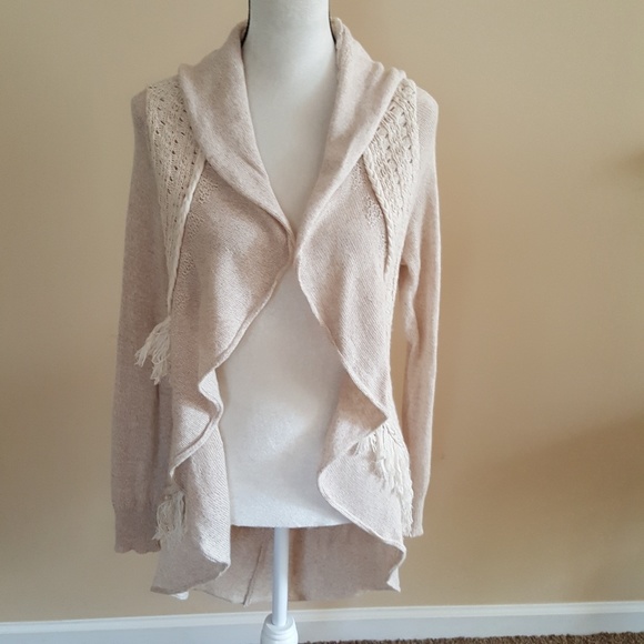 Anthropologie Knitted & Knotted beige sweater - Picture 1 of 8